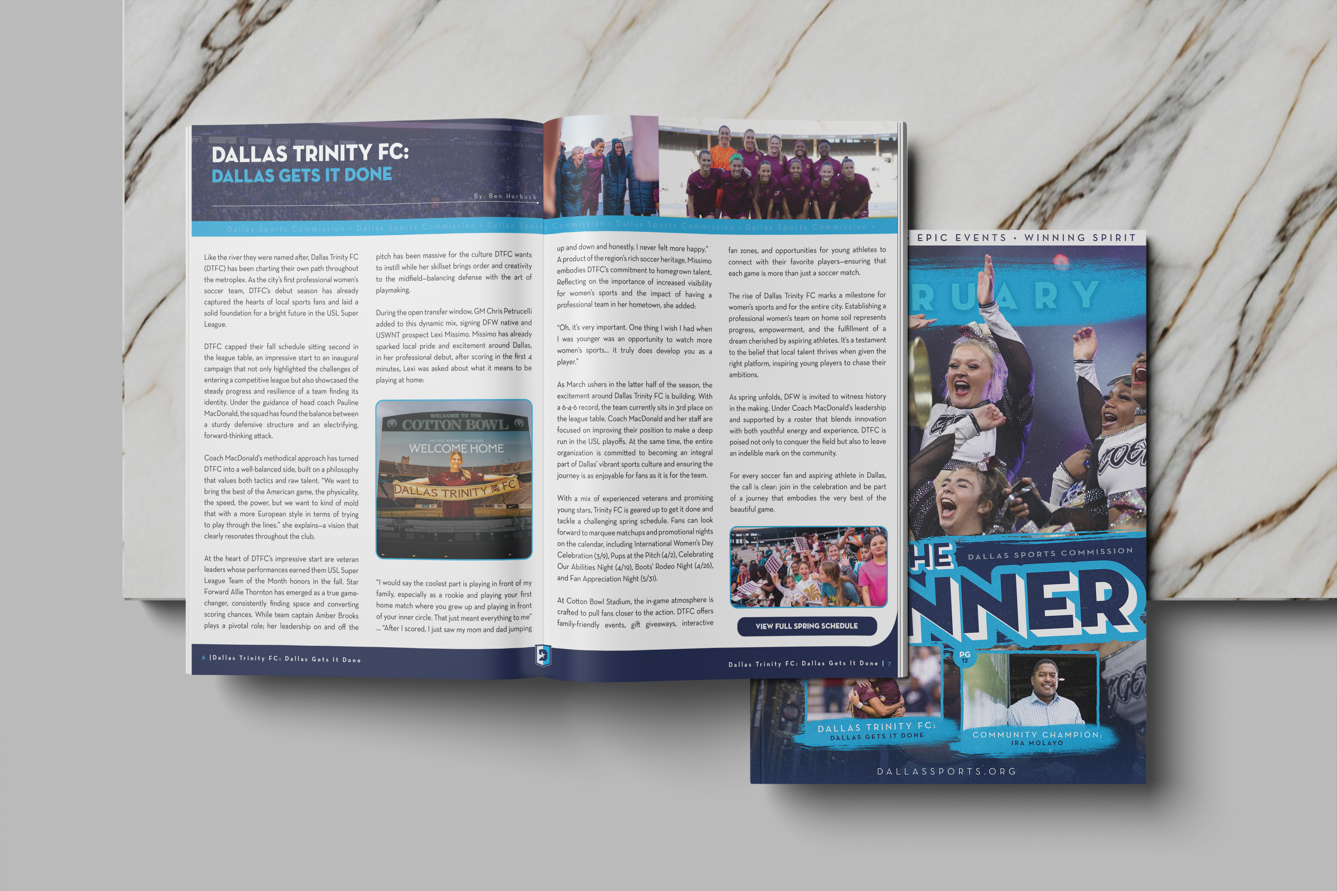 Behind the Banner Newsletter Redesign | Dallas Sports Commission